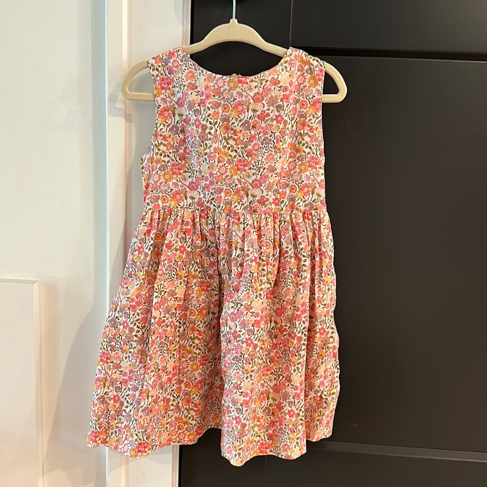 Girls pink floral summer dress 2T